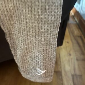 Gymshark Beige Waffle Knit Leggings